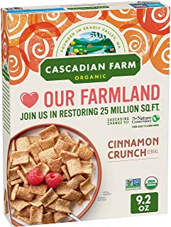 Photo 1 of 7 Boxes-Cascadian Farm Organic Cinnamon Crunch Cereal, Whole Grain Cereal, 9.2 oz