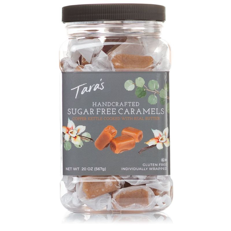 Photo 1 of 3 Jars Tara's Caramels- 1) One Jar Tara's Handcrafted Sea Salt Caramels 11.5 oz 2) One Jar Tara's Sugar Free Caramels 11.5 oz 3) One Jar Tara's Sugar Free Caramels 20 oz.