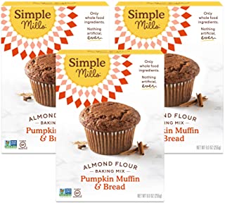 Photo 1 of 3 Boxes Simple Mills Almond Flour Baking Mix, Gluten Free Pumpkin Bread Mix, Muffin pan ready, Made with whole foods, 3 Count