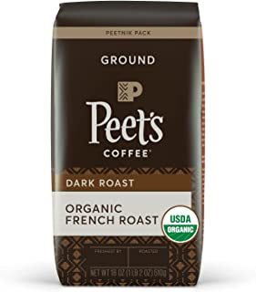 Photo 2 of 3 Bags Peets Ground Coffee-2 Bags- Peet's Coffee, Organic French Roast - Dark Roast Ground Coffee - 18 Ounce Bag, USDA Organic
PLUS Peet's Coffee, Decaf House Blend - Dark Roast Decaffeinated Ground Coffee - 18 Ounce Bag