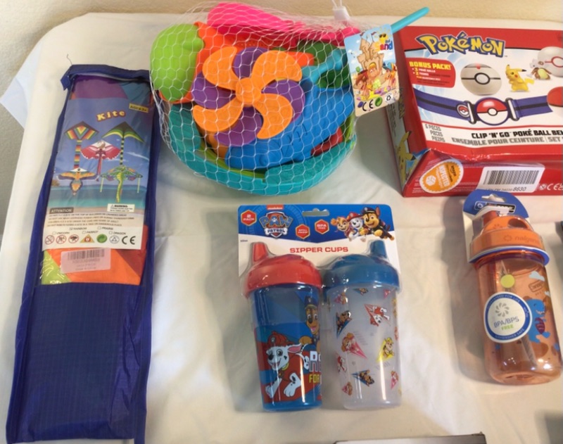 Photo 7 of Kid’s Toy Bundle for Ages 3+- DIY Toy Plastic Garden Set, Bean Bag Toss Game, Play Doctor Set, Shake Your Body Dance Set Bells, Kite, Handheld BB Labyrinth Game (2), Bubble Guns (2), Paw Patrol Sippie Cups, Sippie Cup, Dr Seuss Counting Fish with Cups, Bo