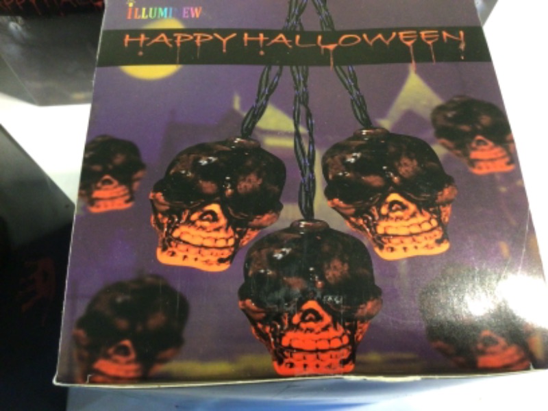 Photo 5 of 8 Boxes of Halloween String Lights- Skulls, Eyeballs Variety of Colors-Green, Purple, Orange