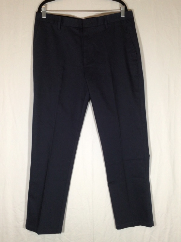 Photo 2 of Good Threads Men's Work Slacks- Navy Blue- 35 x 30