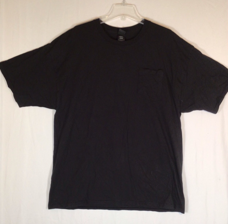 Photo 2 of Hanes Men's Short Sleeve Beefy-T (Pack of 2)- 2 pack-Black- Size 2XL