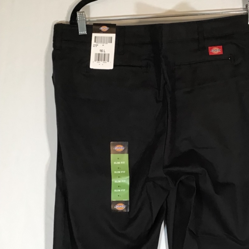 Photo 3 of Dickies Women's Flat Front Stretch Twill Pant Slim Fit Bootcut- Black- Sie 16L