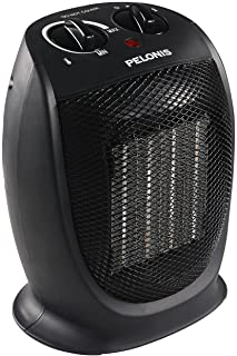 Photo 1 of PELONIS PHTA1ABB Portable, 1500W/900W, Quiet Cooling & Heating Mode Space Heater for All Season, Tip Over & Overheat Protection,for Home, Office Personal Use, Black, 7 x 5.82 x 8.54 inches