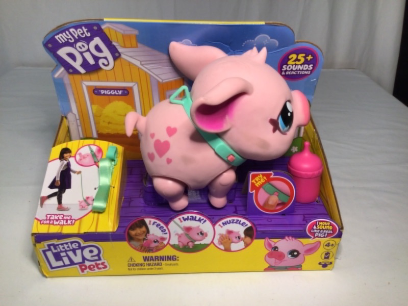 Photo 2 of Little Live Pets - My Pet Pig: Piggly | Soft and Jiggly Interactive Toy Pig That Walks, Dances and Nuzzles. 20+ Sounds & Reactions. Batteries Included. for Kids Ages 4+