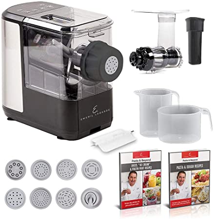 Photo 1 of 2 EMERIL LAGASSE Pasta & Beyond, Automatic Pasta and Noodle Maker with Slow Juicer - 8 Pasta Shaping Discs Black
