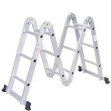 Photo 1 of 12.5 FT Multi Purpose Heavy Duty Aluminum Scaffold Ladder Fold Step Extend, 13026155
