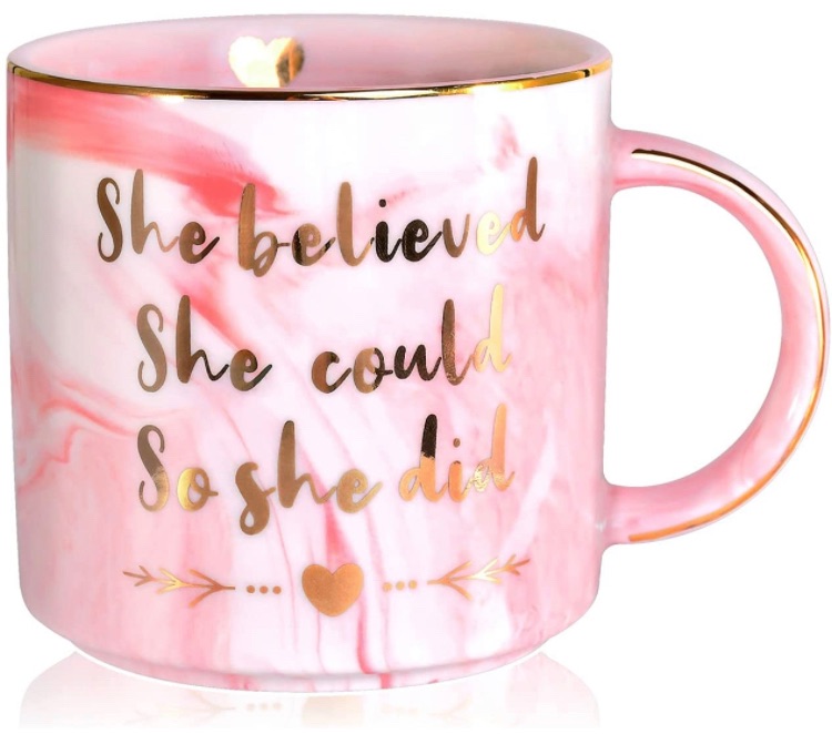 Photo 1 of Aetegit Graduation Gifts for Her, She Believed She Could So She Did - 12 Oz Graduation Ceramic Coffee Mug for Masters Degree, MBA,Nurse, College Graduation Congratulations Gifts 2021