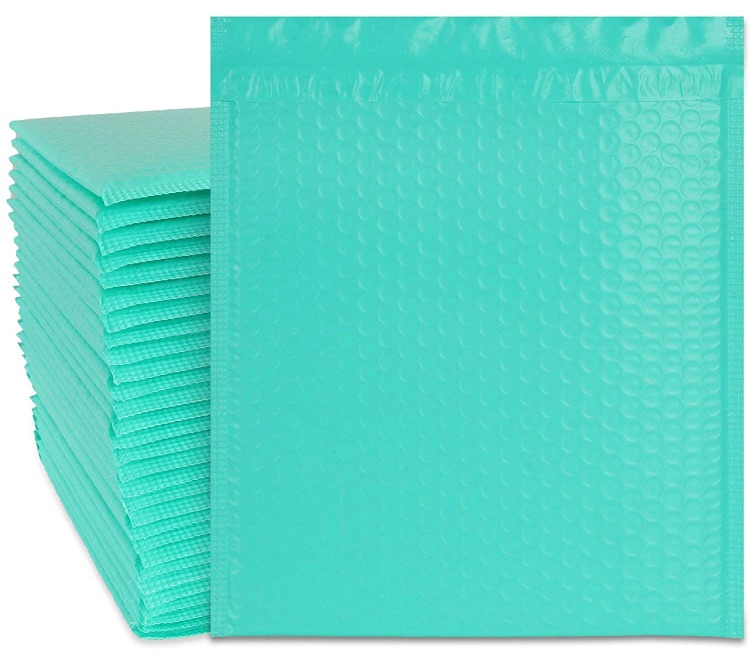 Photo 1 of 30PCS Poly Bubble Mailers 8.5”x 11” Teal Poly Bubble mailers Envelop Padded Envelopes Cushioned Self Seal Green Shipping Wrap Envelopes Small