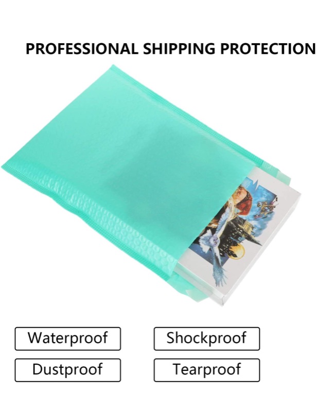 Photo 2 of 30PCS Poly Bubble Mailers 8.5”x 11” Teal Poly Bubble mailers Envelop Padded Envelopes Cushioned Self Seal Green Shipping Wrap Envelopes Small