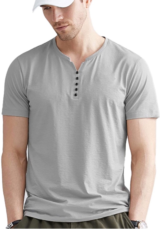 Photo 1 of LecGee Men's Casual Polo Shirts Long Sleeve Slim Fit Fashion Solid Color T-Shirts. Size M