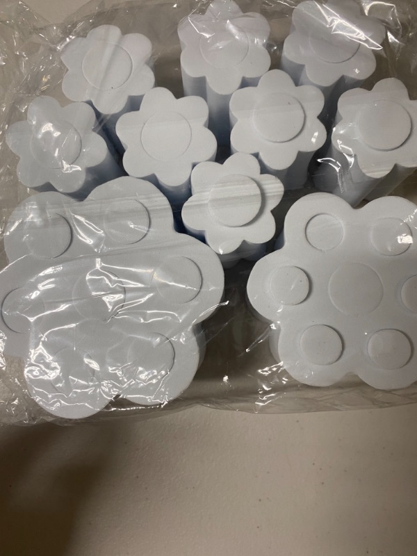 Photo 1 of 10 Pieces Cup Turner Foam Tumbler Foam Set Round Shape Tumbler Cup Sponge Tumbler Inserts Turner Foam Cup Suitable for Different Bottles(White)