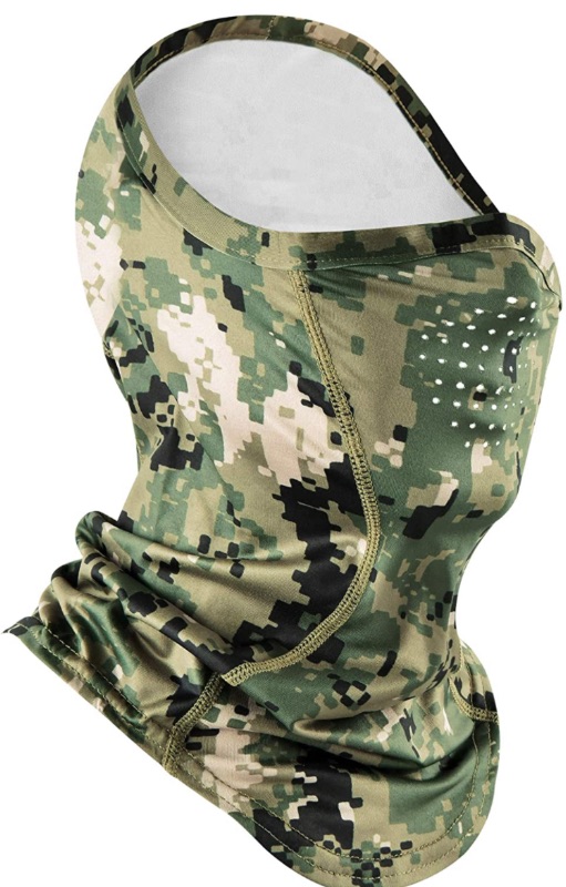 Photo 1 of EXski Camo Gaiter Mask UPF 50 Half Balaclava Face Mask with Breathable Air Holes for Hunting Fishing Hiking