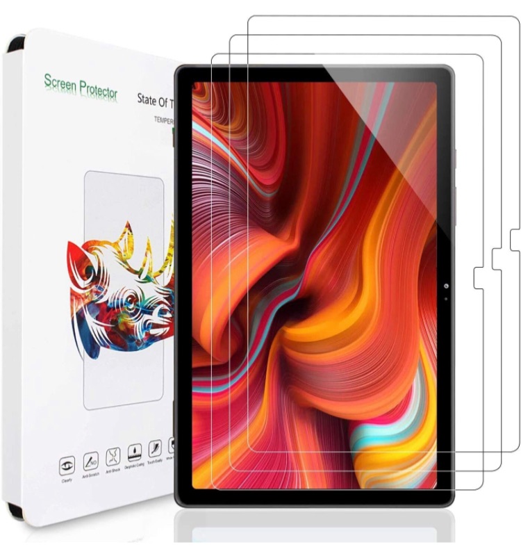 Photo 1 of [3-Pack] Screen Protector for Samsung Galaxy Tab A7 10.4 Inch 2020, [ Tempered Glass ] [ Bubble-Free ] [ Anti-Scratch ] 9H Hardness Tempered Glass Screen Protector for Samsung Galaxy Tab A7 (T500/T505/T507)