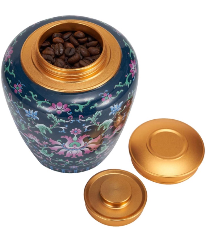 Photo 1 of Food Storage Container Cookie Jar - Ceramic Coffee Candy Kitchen Canister Gift - 25 FL OZ (750 ML)