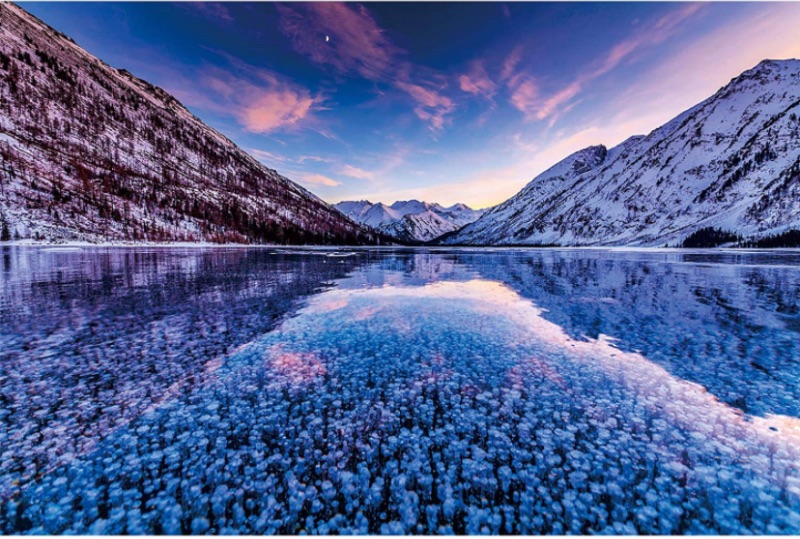 Photo 1 of Ingooood- Jigsaw Puzzles 1000 Pieces for Adult- Tranquil Series- Lake in Winter_IG-1282 Entertainment Wooden Puzzles Toys