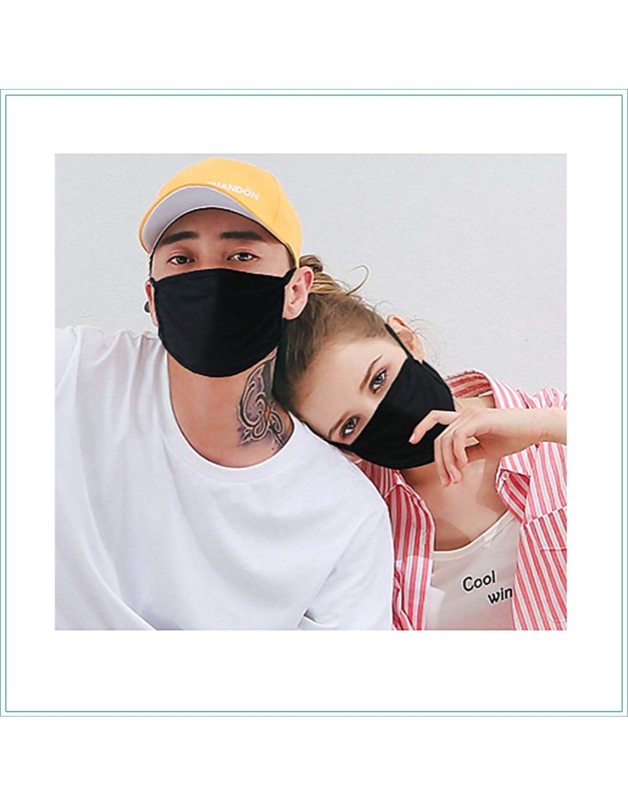 Photo 1 of 3 Pack Face Cover Unisex - Adjustable Reusable Cotton Warm Mouth Cover for Outdoor