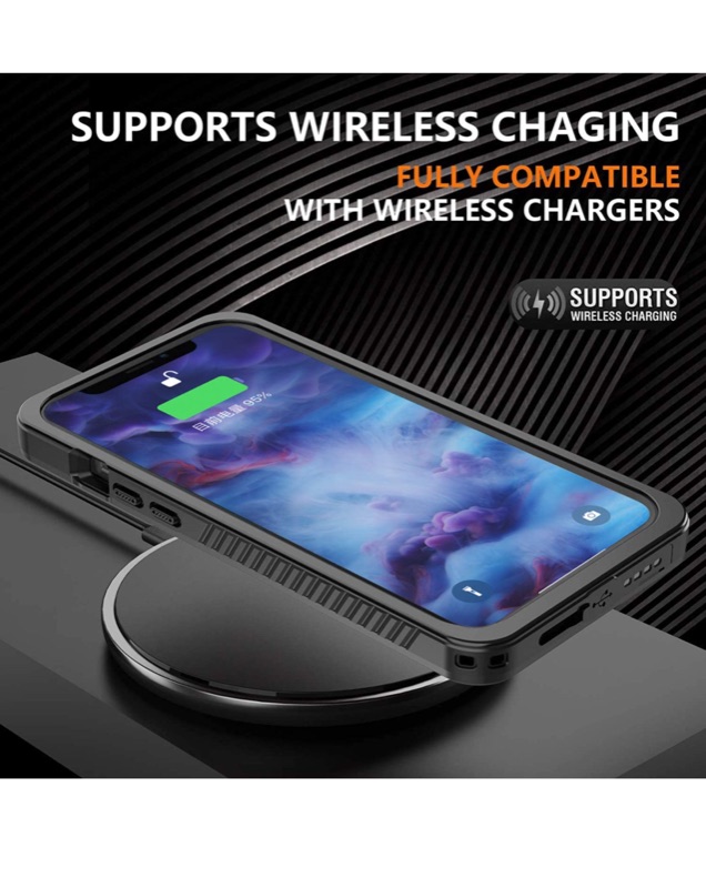 Photo 6 of ERUN Compatible With iPhone 12 Pro Waterproof Case,Compatible With iPhone 12 Pro Case (6.1 inch),Fully Sealed IP68 Waterproof Clear Back Shockproof Dirtproof.