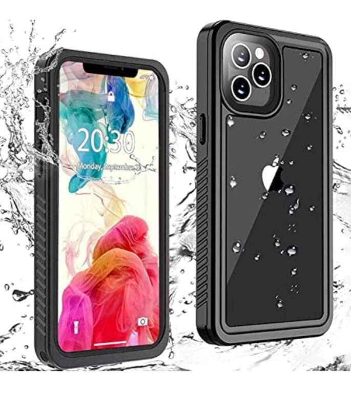 Photo 1 of ERUN Compatible With iPhone 12 Pro Waterproof Case,Compatible With iPhone 12 Pro Case (6.1 inch),Fully Sealed IP68 Waterproof Clear Back Shockproof Dirtproof.