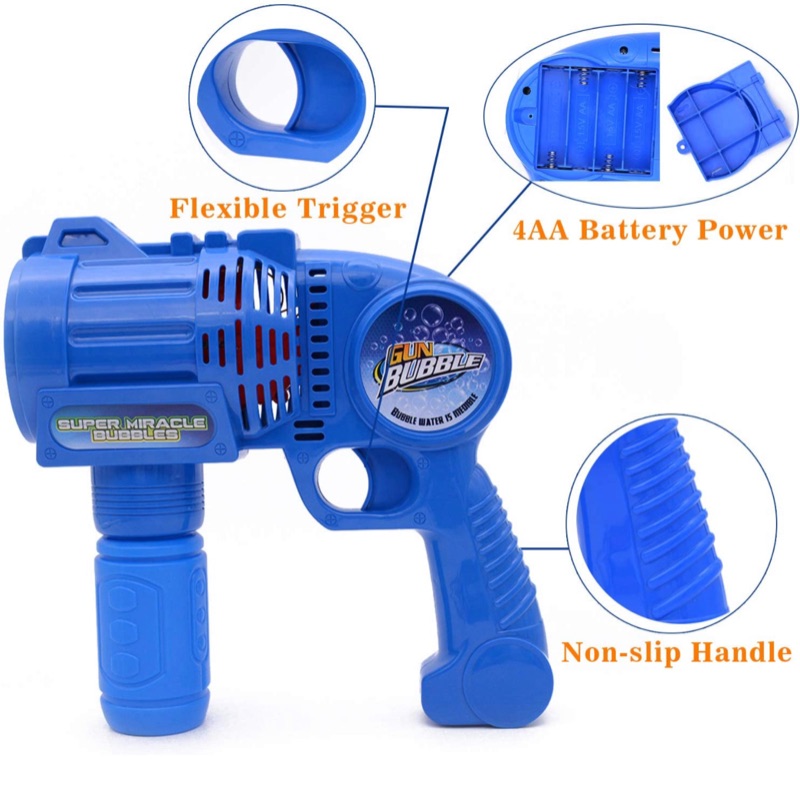Photo 1 of Hwook Bubble Blaster with Light – LED Bubble Blower Toy | Summer Fun, Outdoor Birthday Party Favors for Kids