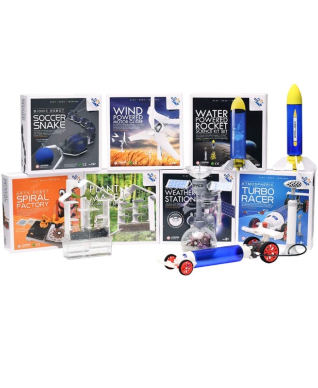Photo 1 of PLAYSTEAM Outdoor Water Powered Rocket Physics Learning Set-with Rocket Tail, Body and Pump DIY Rocket Science Experiment Kit- Space STEM Outdoor Toys Gift for Kids,Teens, Boys & Girls