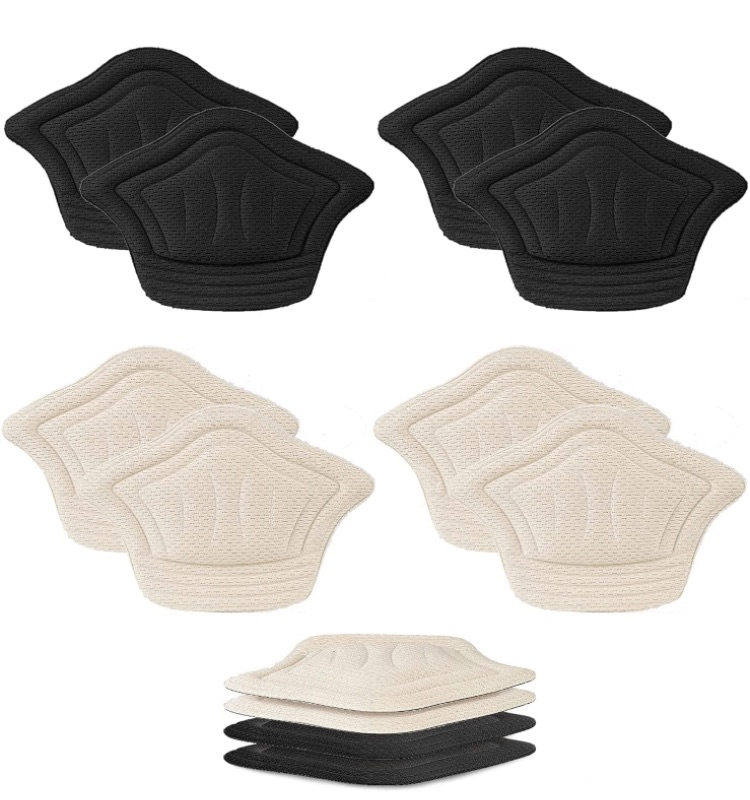 Photo 1 of 4pairs Heel Grips Heel Cushion Pads - Self-Adhesive Shoe Inserts Liners for Men and Women's Slightly Bigger Shoes, Shoe Heel Pads for Preventing Heel Slipping, Rubbing, Unique Cuttable Design 3 packs 