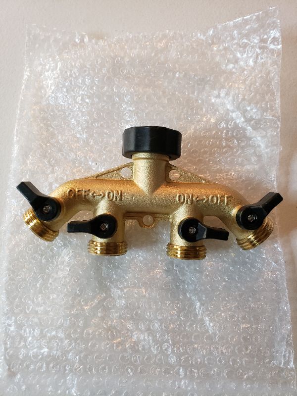 Photo 1 of 4 Hose Garden Hose Faucet Splitter Valve.