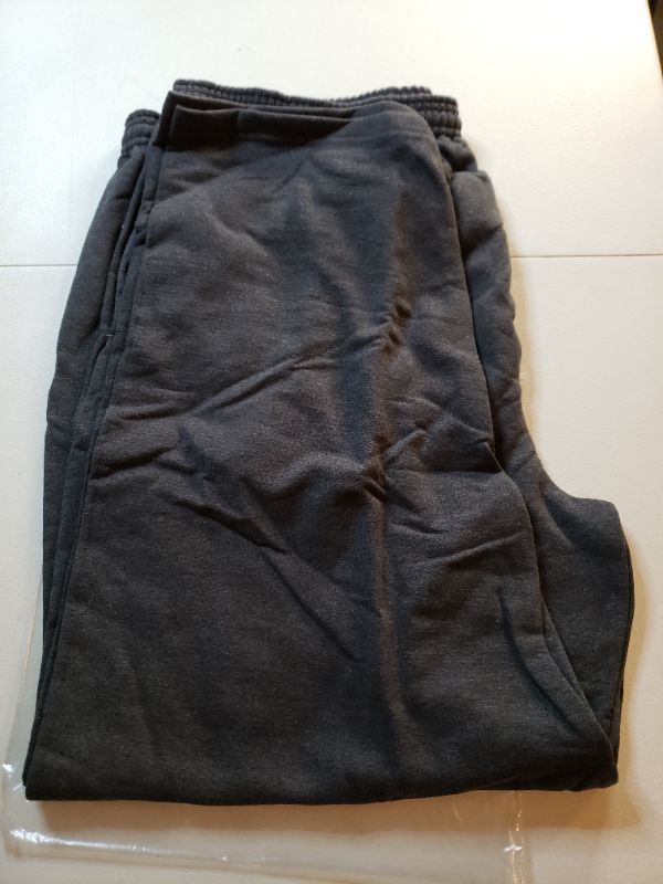 Photo 1 of Hanes Men's EcoSmart Fleece Pant, Slate Heather, Size 3X-Large. 