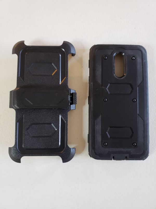 Photo 3 of Moto G MT-E7 A11 PLXEL4-XL Smart Phone Case and Belt Clip, Black.