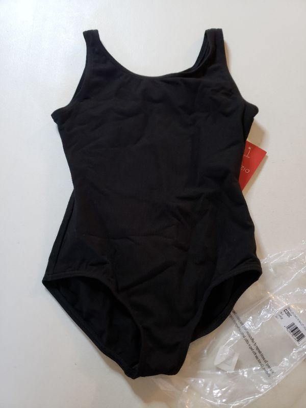 Photo 1 of Capezio girls Classic High-neck Tank Leotard. Size Large. Black.
