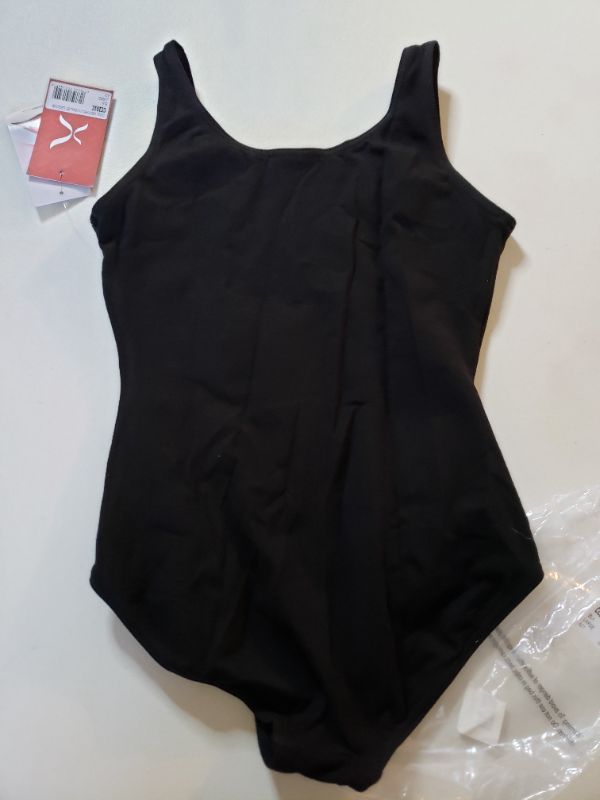 Photo 3 of Capezio girls Classic High-neck Tank Leotard. Size Large. Black.
