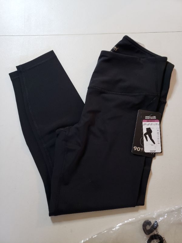 Photo 1 of 90 Degree By Reflex Womens Power Flex Yoga Pants, Black, Size L.
