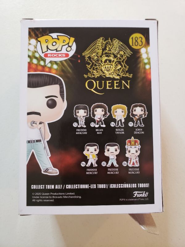 Photo 2 of Funko Pop! Rocks: Queen - Freddie Mercury Radio Gaga 1985
