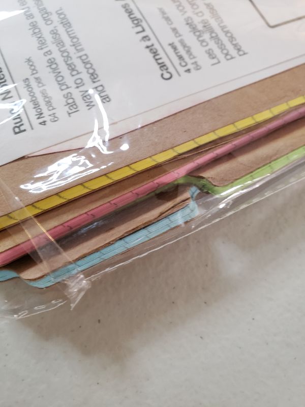 Photo 1 of SUCK UK - TAB NOTEBOOK & JOURNAL | OFFICE SUPPLIES & SCHOOL SUPPLIES | PINK BLUE GREEN & YELLOW A5 NOTEPAD | NOVELTY ORGANIZATION TAB FEATURE | SET OF 4
