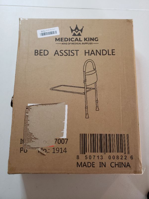 Photo 1 of Bed Assist Rail with Adjustable Heights - Bed Assist bar with Storage Pocket - Bed Rails for Seniors with Hand Assistant bar - Easy to get in or Out of Bed Safely with Floor Support - by Medical king
