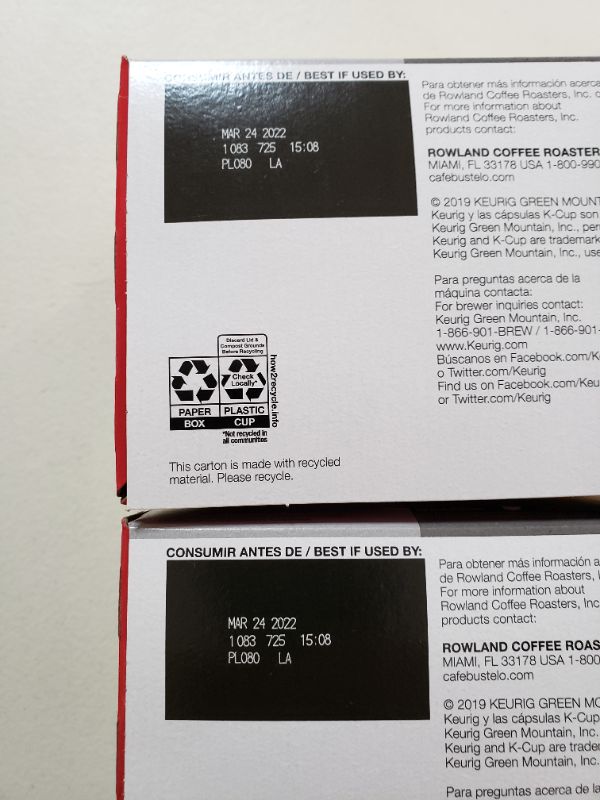 Photo 1 of Café Bustelo Espresso Style Dark Roast Coffee, 12 Keurig K-Cup Pods. Lot of 2.