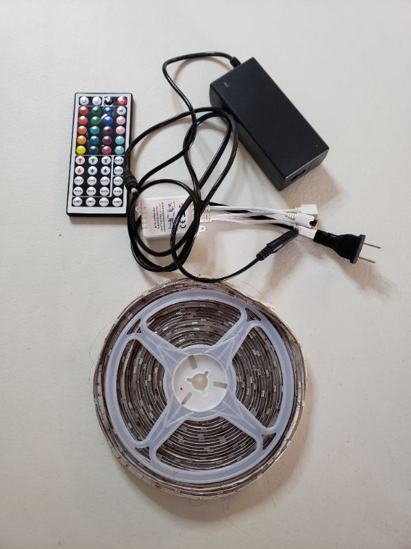 Photo 1 of LED Strip Light Set With Cords And Remote Control. 