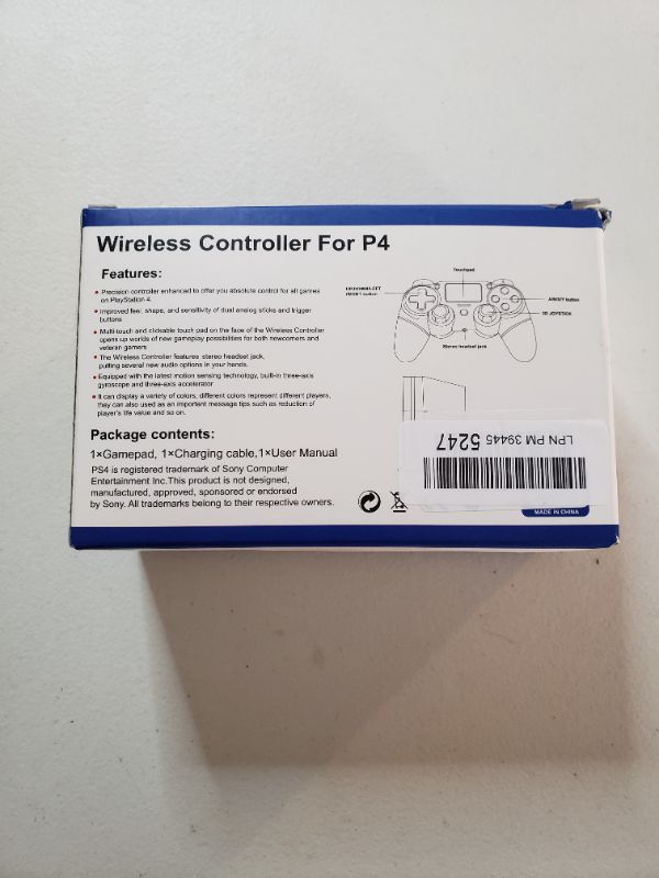 Photo 2 of Wireless Controller For PS4.