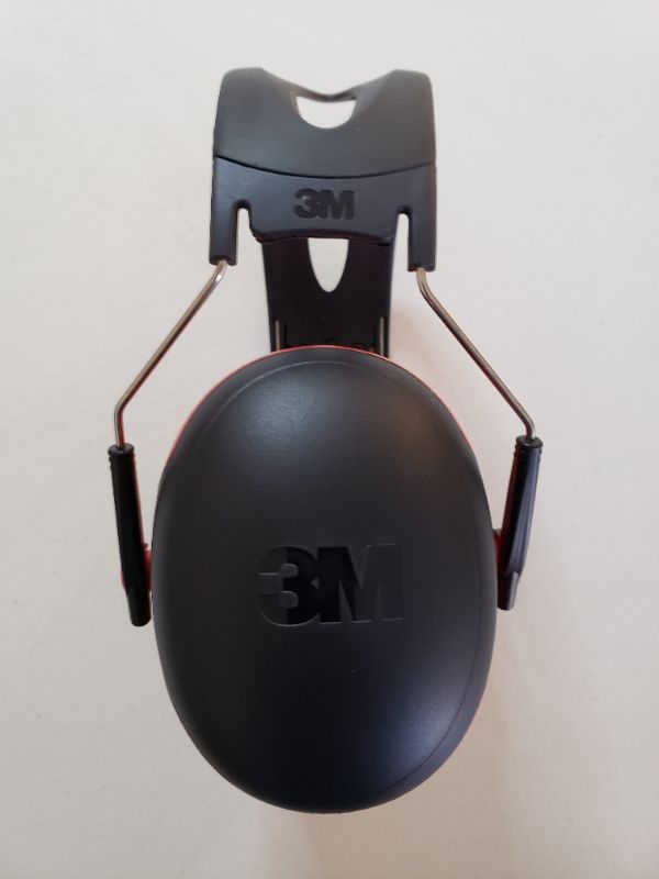 Photo 1 of 3M Protective Ear Covers. Adjustable Headband. Red/Black. One Size.