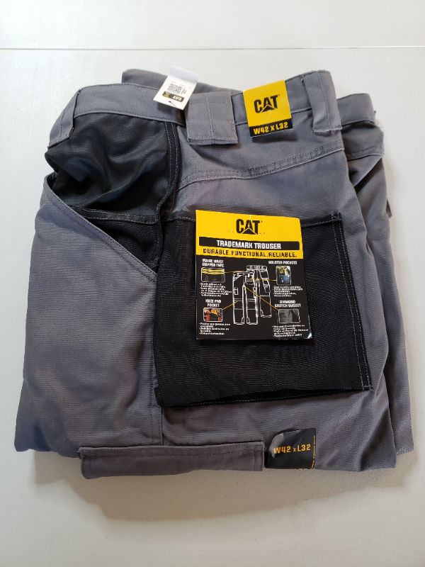 Photo 1 of Caterpillar Men's Trademark Pant (Regular and Big & Tall Sizes). Size 42x32.
