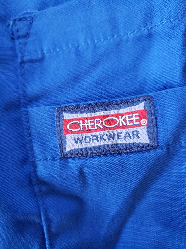 Photo 2 of Cherokee Workwear Men's Scrubs Pant, Blue, Size XL.