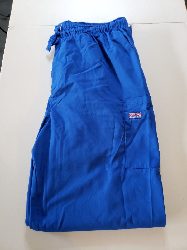 Photo 1 of Cherokee Workwear Men's Scrubs Pant, Blue, Size XL.