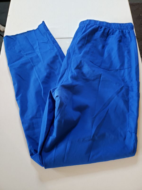 Photo 4 of Cherokee Workwear Men's Scrubs Pant, Blue, Size XL.