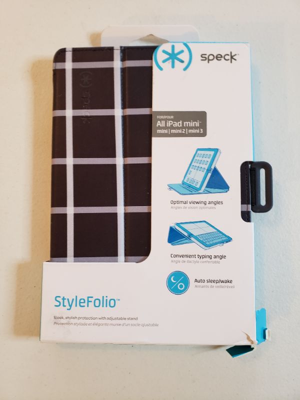 Photo 1 of Speck Style Folio iPad Mini/Mini 2/Mini3 Case, Black/White.