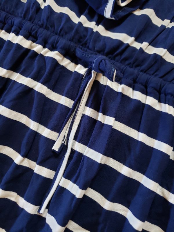 Photo 3 of Women's Blue & White Striped Dress, Size XL.