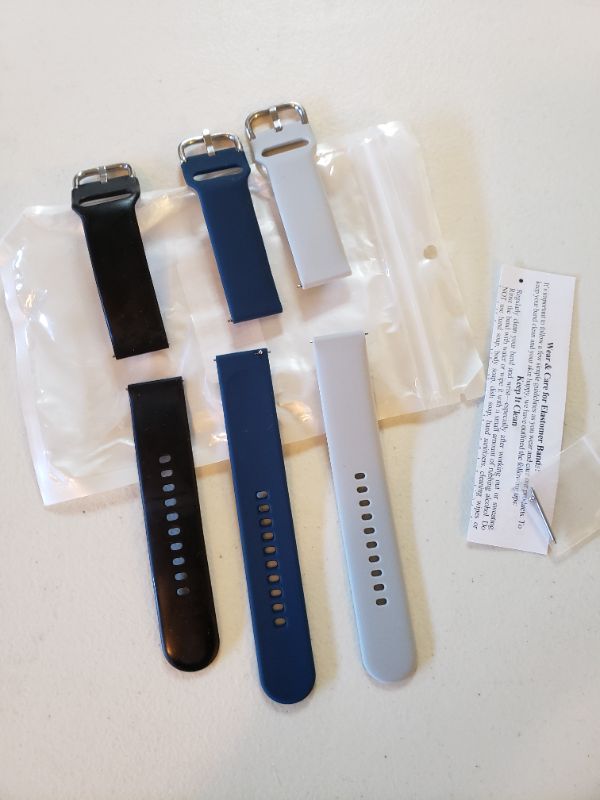 Photo 1 of 3 Pack Rubber Watch Bands.