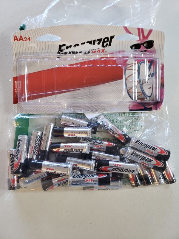 Photo 1 of Energizer AA Batteries (24 Count), Double A Max Alkaline Battery
