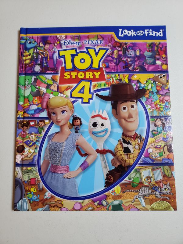 Photo 1 of Disney Pixar Toy Story 4 Woody, Buzz Lightyear, Bo Peep, and More! - Look and Find Activity Book - PI Kids Hardcover – Picture Book, May 21, 2019
